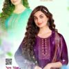 New Man Mohini Roman Silk Embroidery Worked Kurti With Bottom Dupatta Wholesale
