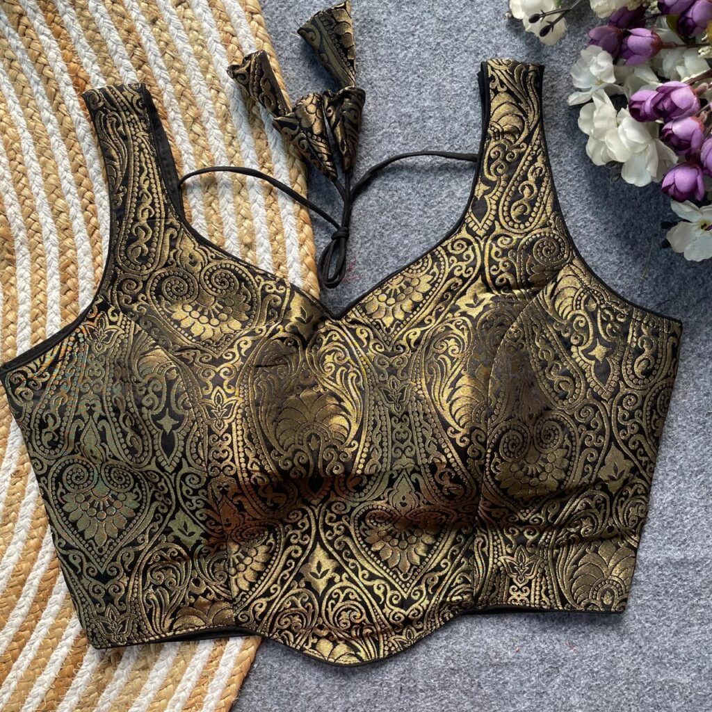Latest Pih Peplum Jacquard Satin Silk Readymade Blouse Wholesale 2026
