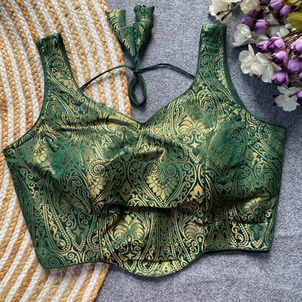 Latest Pih Peplum Jacquard Satin Silk Readymade Blouse Wholesale 2026