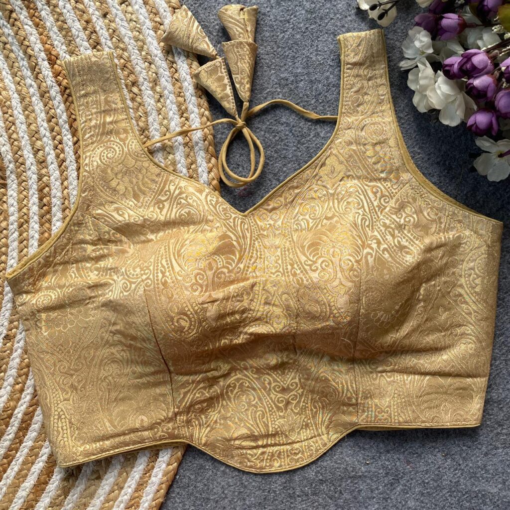 Latest Pih Peplum Jacquard Satin Silk Readymade Blouse Wholesale 2026