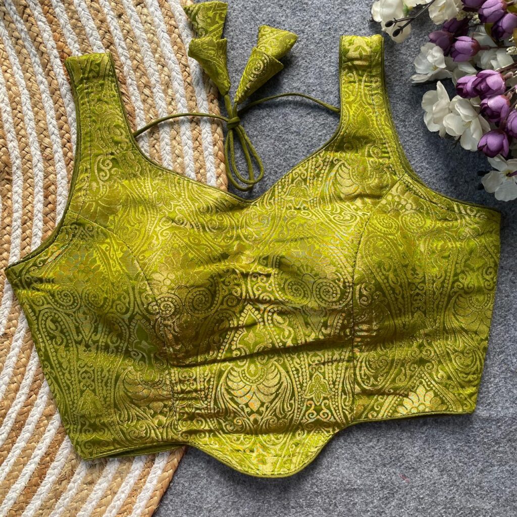 Latest Pih Peplum Jacquard Satin Silk Readymade Blouse Wholesale 2026