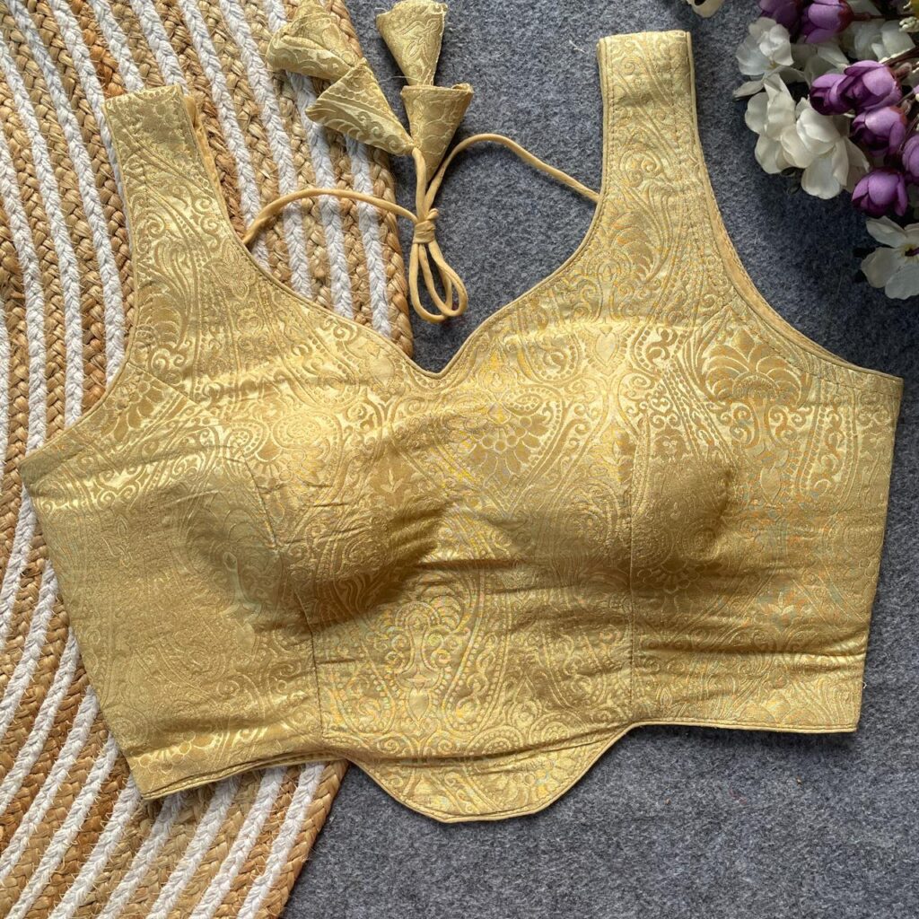 Latest Pih Peplum Jacquard Satin Silk Readymade Blouse Wholesale 2026