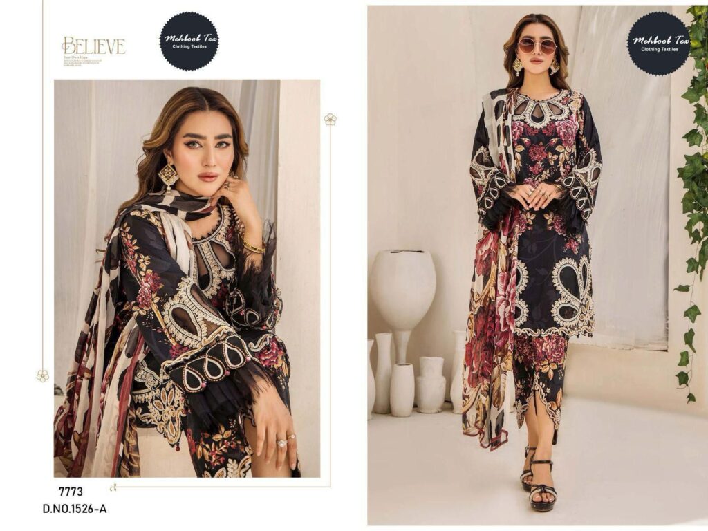 Launching Mehboob Tex 1526 A Cotton Print With Embroidery Pakistani Salwar Kameez Wholesale 2026