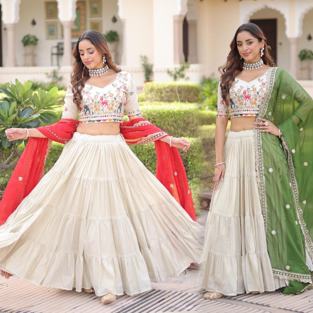 Launching Lekha KA 5061 Cosmos Silk Frill Stitching lehenga Choli Wholesale 2026