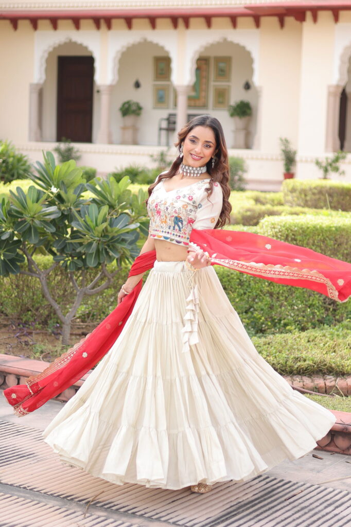 Launching Lekha KA 5061 Cosmos Silk Frill Stitching lehenga Choli Wholesale 2026