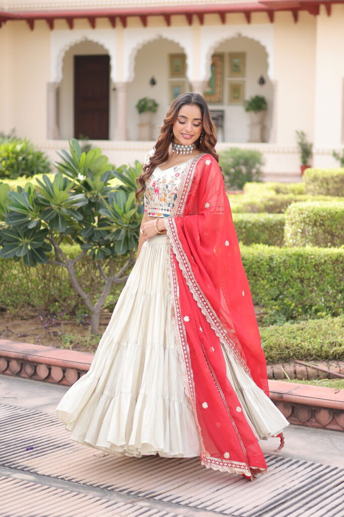 Launching Lekha KA 5061 Cosmos Silk Frill Stitching lehenga Choli Wholesale 2026