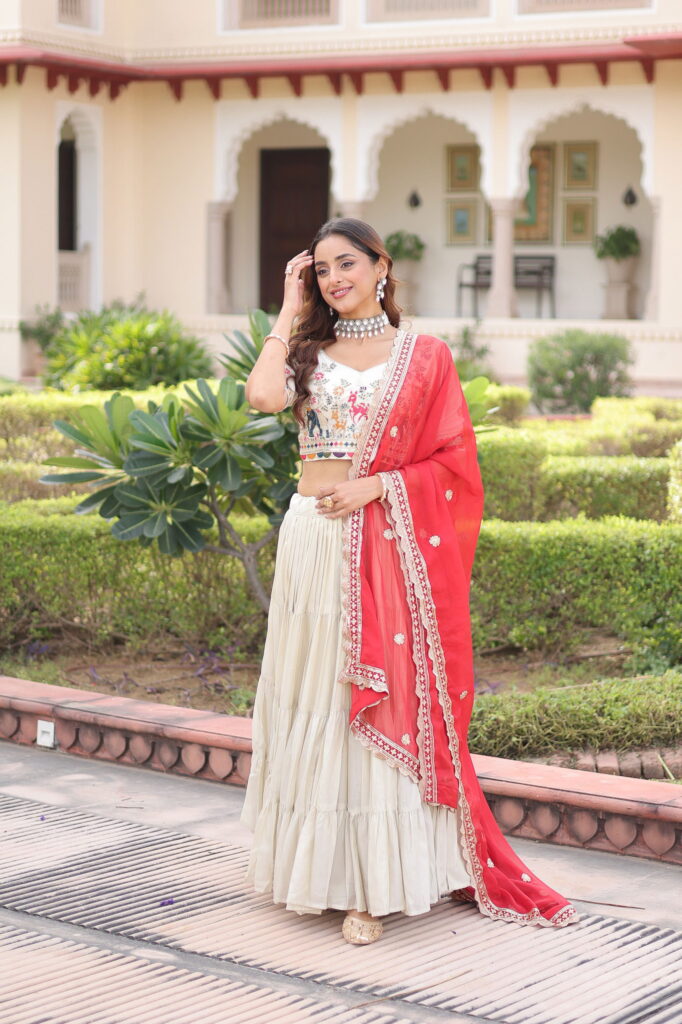 Launching Lekha KA 5061 Cosmos Silk Frill Stitching lehenga Choli Wholesale 2026