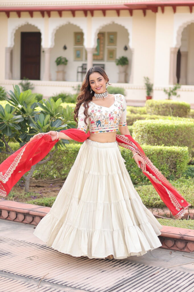 Launching Lekha KA 5061 Cosmos Silk Frill Stitching lehenga Choli Wholesale 2026
