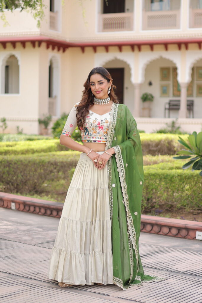 Launching Lekha KA 5061 Cosmos Silk Frill Stitching lehenga Choli Wholesale 2026
