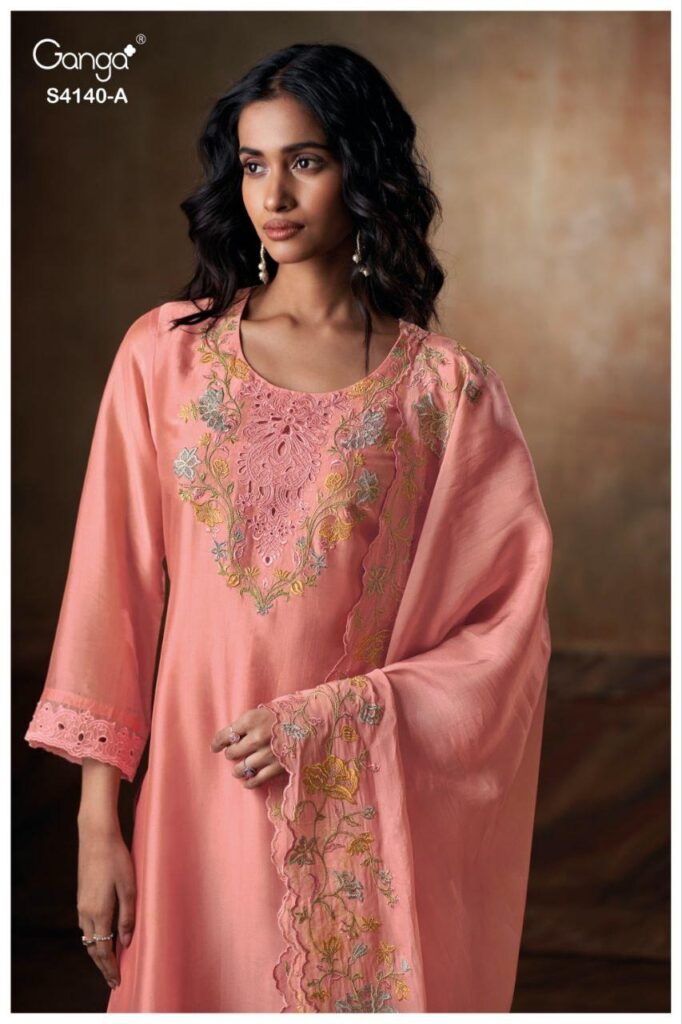 Latest Ganga Cassara 4140 Bemberg Silk Embroidery Salwar Kameez Wholesale 2026