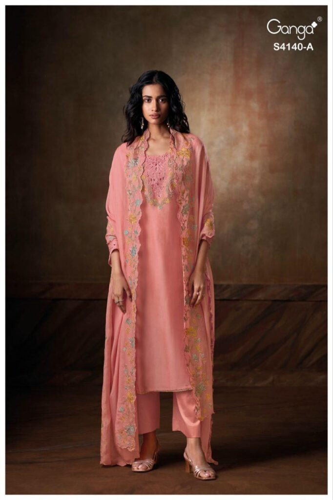 Latest Ganga Cassara 4140 Bemberg Silk Embroidery Salwar Kameez Wholesale 2026