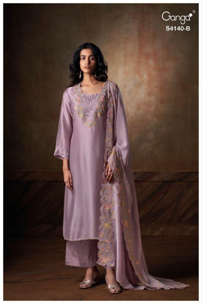 Latest Ganga Cassara 4140 Bemberg Silk Embroidery Salwar Kameez Wholesale 2026