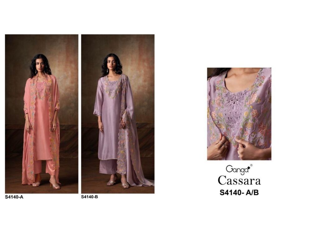 Latest Ganga Cassara 4140 Bemberg Silk Embroidery Salwar Kameez Wholesale 2026