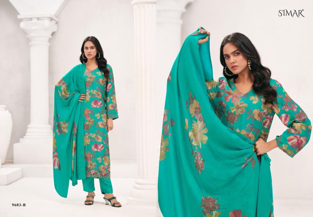 Beautiful Glossy Simar Everbloom Vol 2 Viscose Muslin Digital Printed Salwar Kameez Wholesale 2026