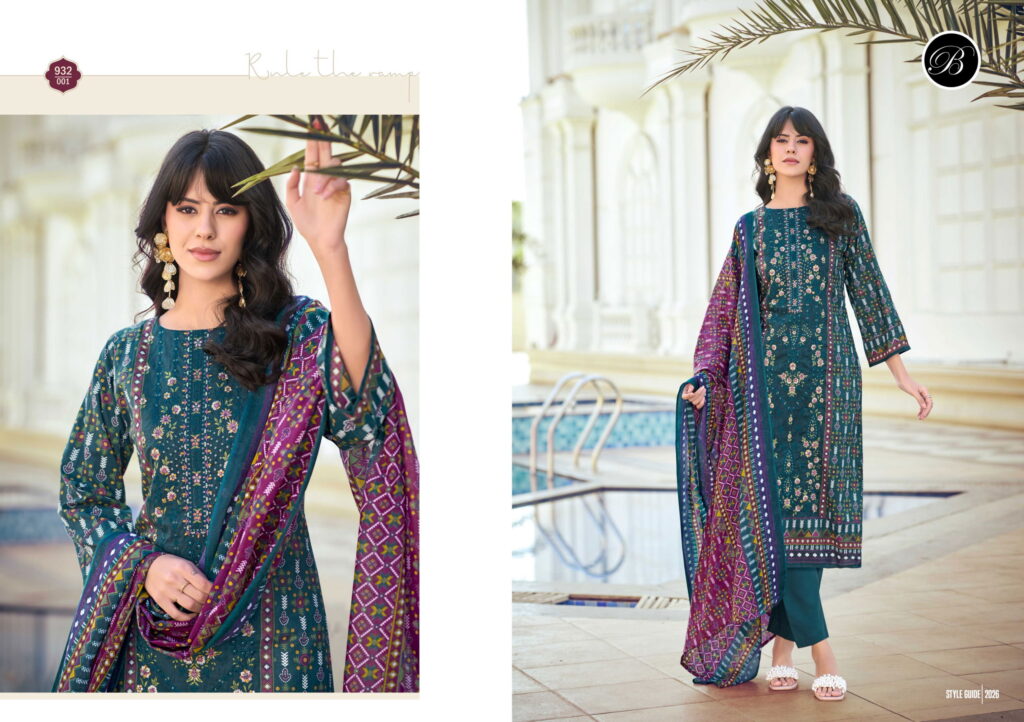 Stylish Belliza Bin Saeed Vol 10 Cotton Digital Printed Dress Material Collection Wholesale 2026