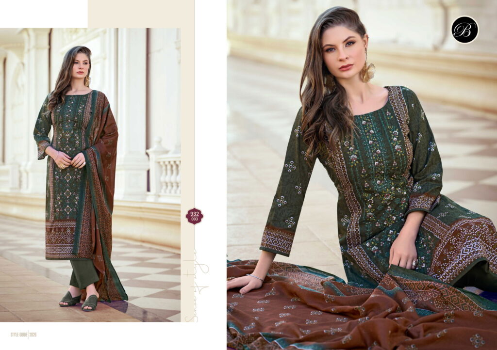 Stylish Belliza Bin Saeed Vol 10 Cotton Digital Printed Dress Material Collection Wholesale 2026
