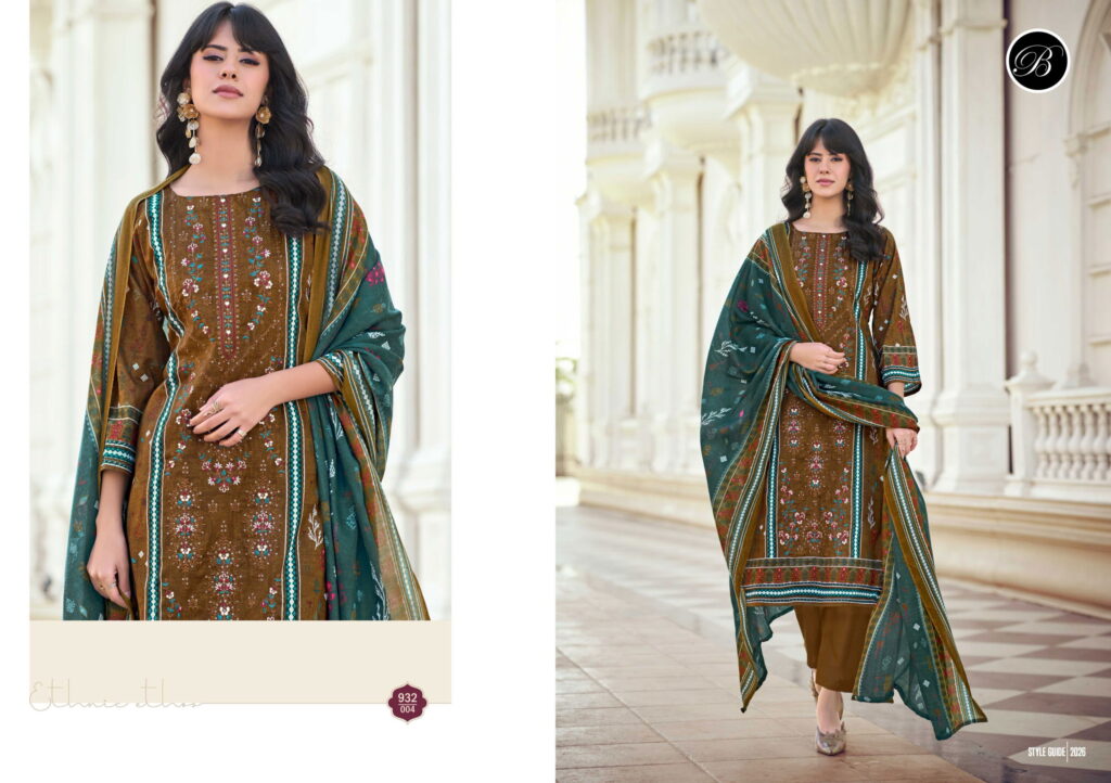 Stylish Belliza Bin Saeed Vol 10 Cotton Digital Printed Dress Material Collection Wholesale 2026