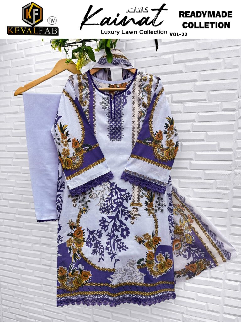 Launching Keval Kainat Vol 22 Readymade Lawn Cotton Print Karachi Collection Wholesale 2026