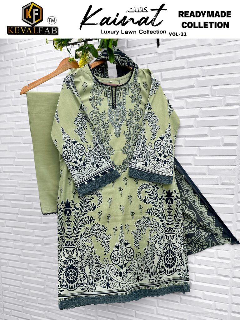 Launching Keval Kainat Vol 22 Readymade Lawn Cotton Print Karachi Collection Wholesale 2026