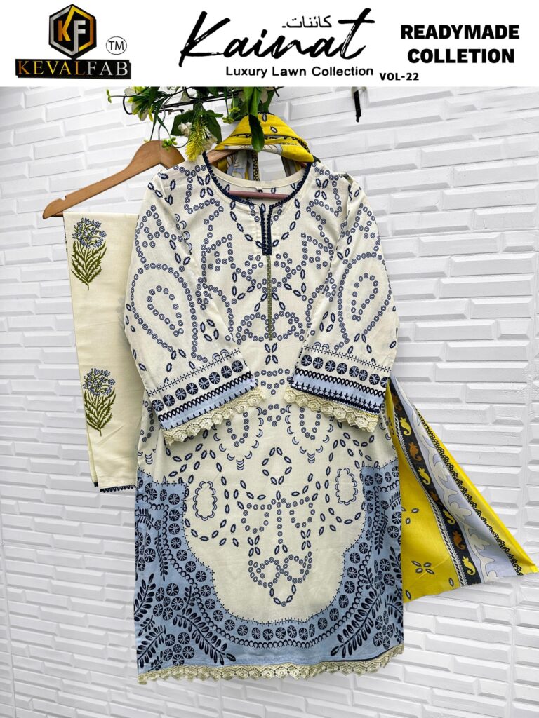 Launching Keval Kainat Vol 22 Readymade Lawn Cotton Print Karachi Collection Wholesale 2026