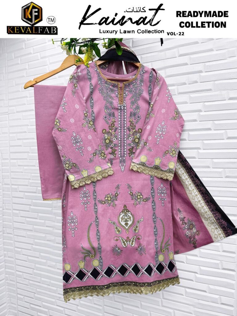 Launching Keval Kainat Vol 22 Readymade Lawn Cotton Print Karachi Collection Wholesale 2026