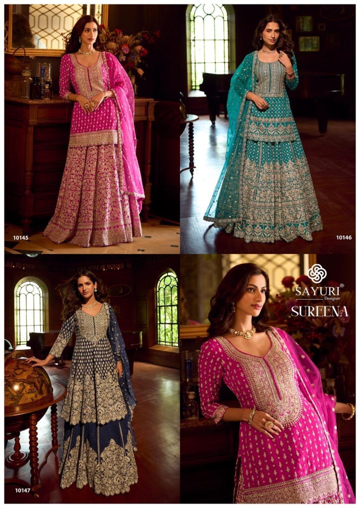 Latest Sayuri Sureena Georgette With Embroidered Work Salwar Kameez Wholesale 2026