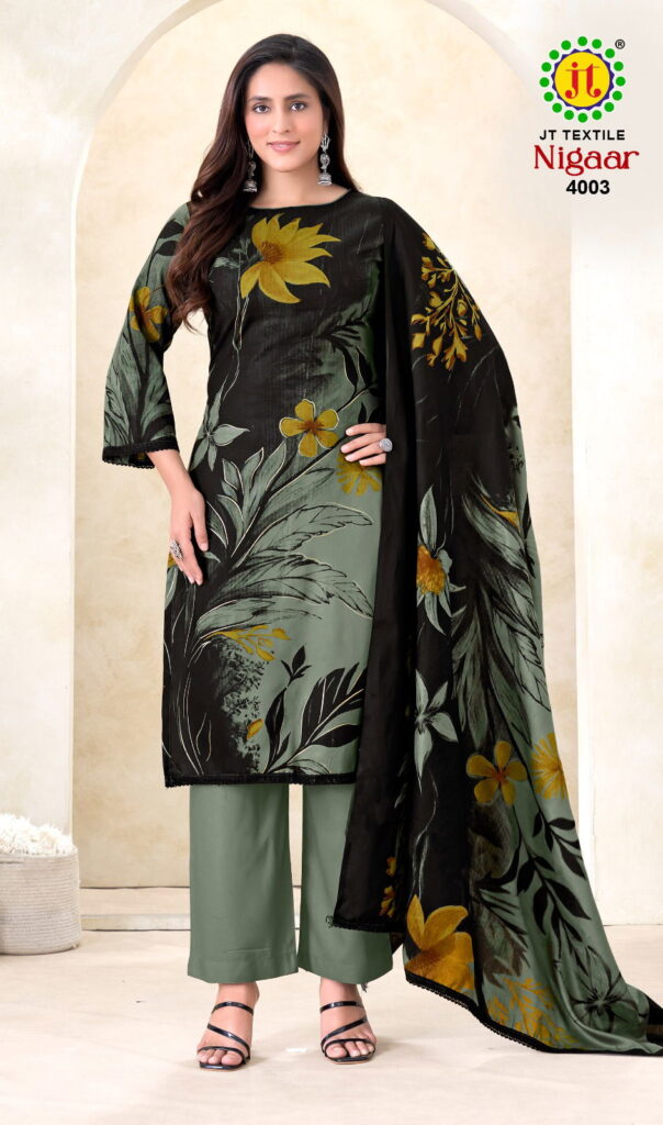 Launching Jt Nigaar Vol 4 Rayon With Foil Printed Dress Material Collection Wholesale 2026