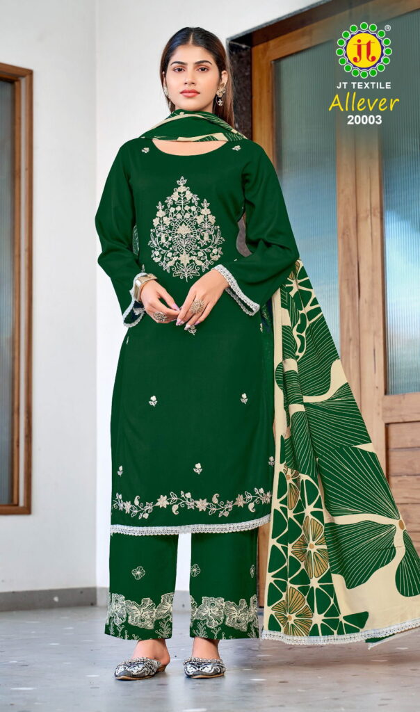 Beautiful Jt Allever Vol 20 Rayon With Embroidery Work Dress Material Collection Wholesale 2026