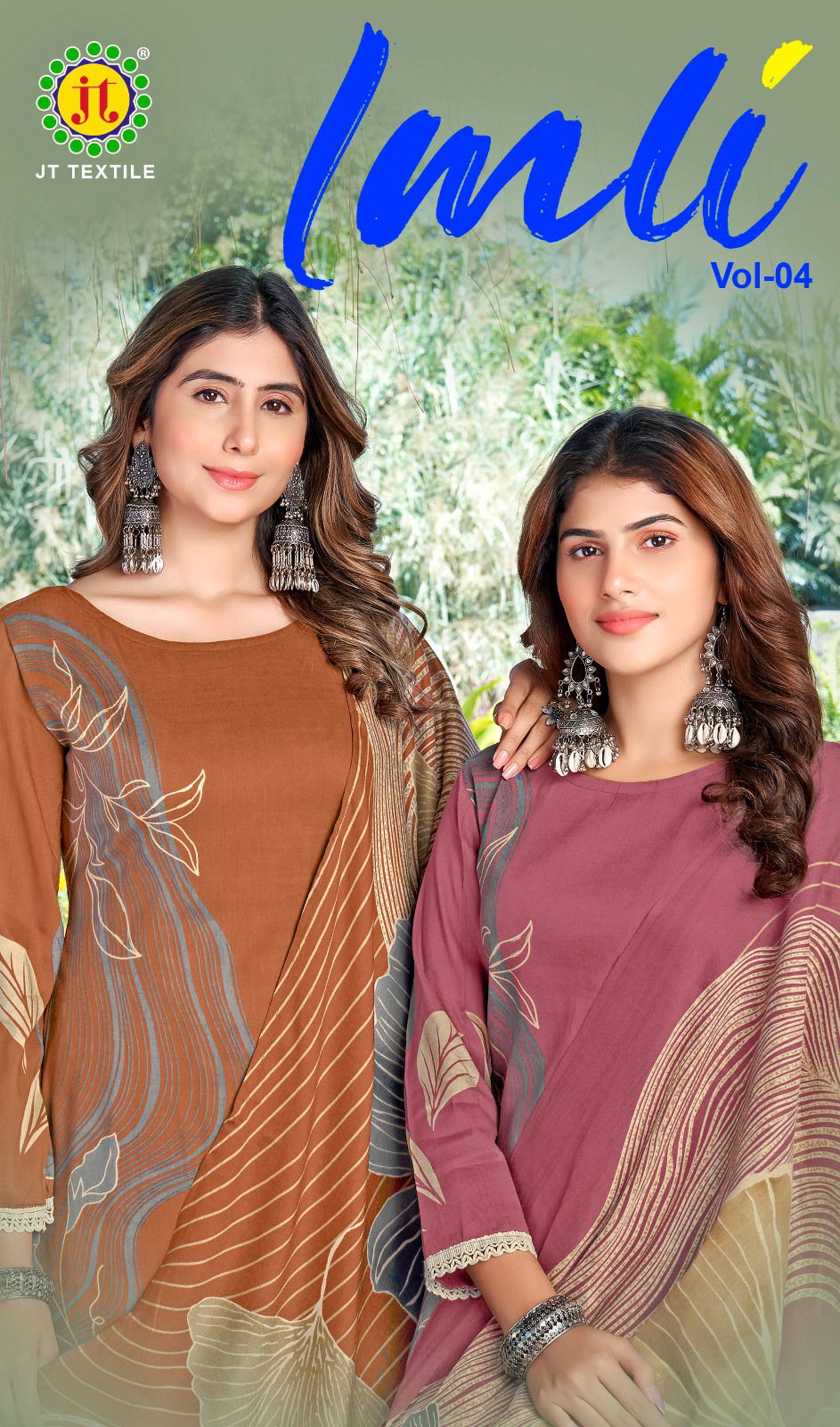 Jt Imli Vol 4 Rayon With Foil Print Dress Material Collection Wholesale