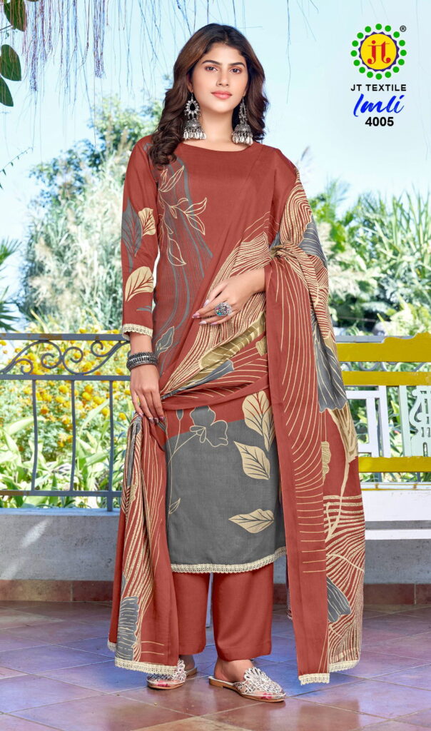 Launching Jt Imli Vol 4 Rayon With Foil Print Dress Material Collection Wholesale 2026