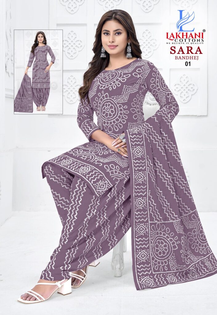 Stylish Lakhani Sara Bandhej Vol 01 Cotton Printed Dress Material Collection Wholesale 2026 2 Stylish Lakhani Sara Bandhej Vol 01 Cotton Printed Dress Material Collection Wholesale 2026