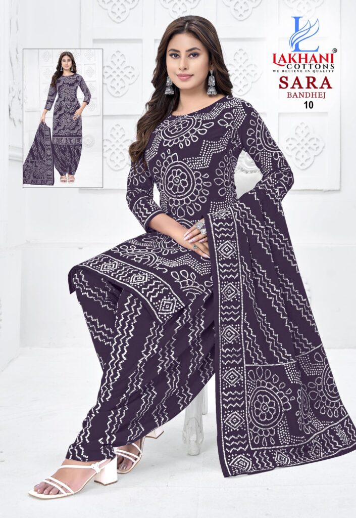 Stylish Lakhani Sara Bandhej Vol 01 Cotton Printed Dress Material Collection Wholesale 2026 11 Stylish Lakhani Sara Bandhej Vol 01 Cotton Printed Dress Material Collection Wholesale 2026