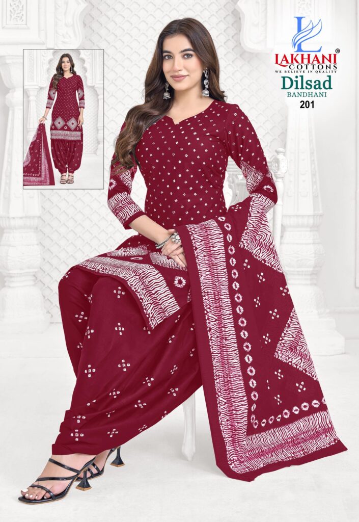 Launching Lakhani Dilsad Bandhani Vol 02 Cotton Printed Fancy Dress Material Wholesale 2026