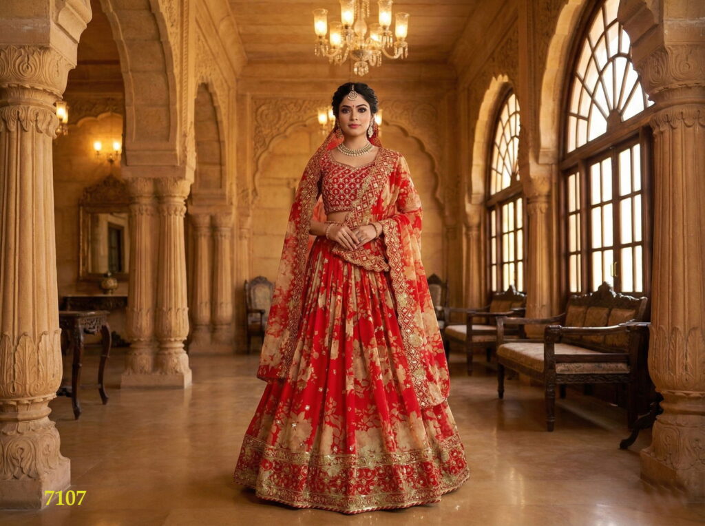 Buy Senhora Preeta 7107 And 08 Georgette Printed Embroidery Lehenga Choli Collection Wholesale 2026
