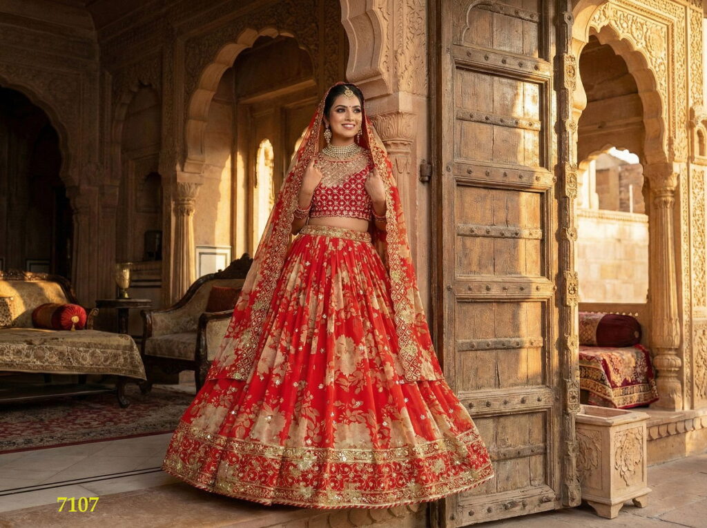 Buy Senhora Preeta 7107 And 08 Georgette Printed Embroidery Lehenga Choli Collection Wholesale 2026
