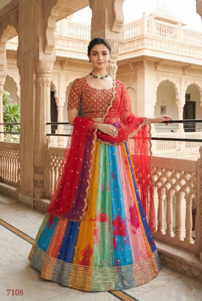 Buy Senhora Preeta 7107 And 08 Georgette Printed Embroidery Lehenga Choli Collection Wholesale 2026