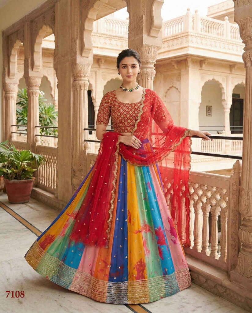 Buy Senhora Preeta 7107 And 08 Georgette Printed Embroidery Lehenga Choli Collection Wholesale 2026