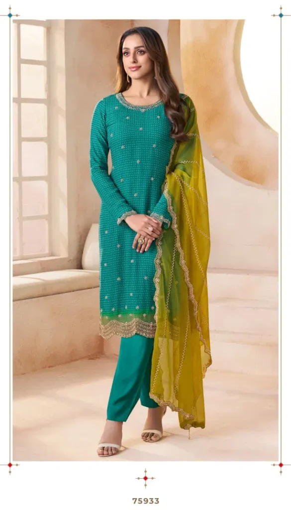 Launching Vinay Kuleesh Mishka Chiffon Digital Printed Salwar Kameez Wholesale 2026