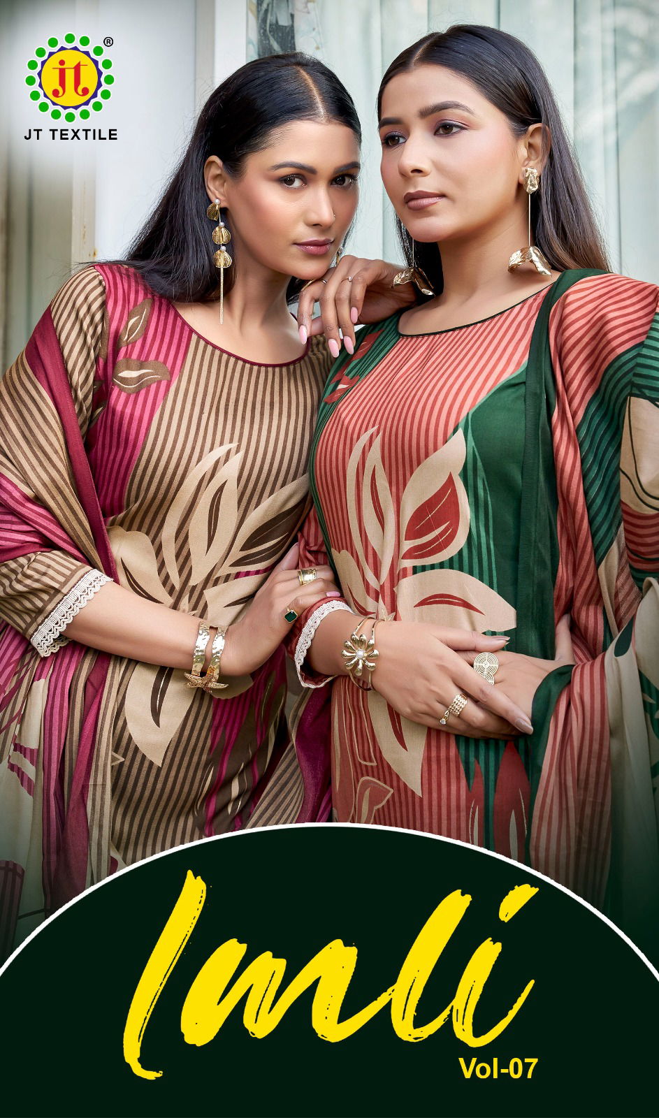 Jt Imli Vol 7 Rayon With Foil Printed Dress Material Collection Wholesale