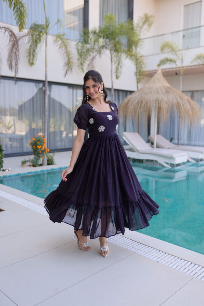 Stylish Lekha KA 1224 Fendi Silk Beads Embroidery Gown Wholesale 2026 8 Stylish Lekha KA 1224 Fendi Silk Beads Embroidery Gown Wholesale 2026