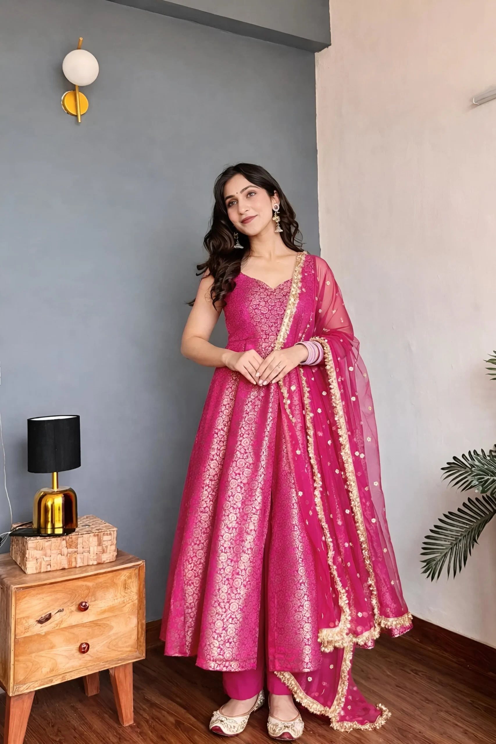 Dv 5165 Banarasi silk meets a modern flare Designer Dress Collection Wholesale