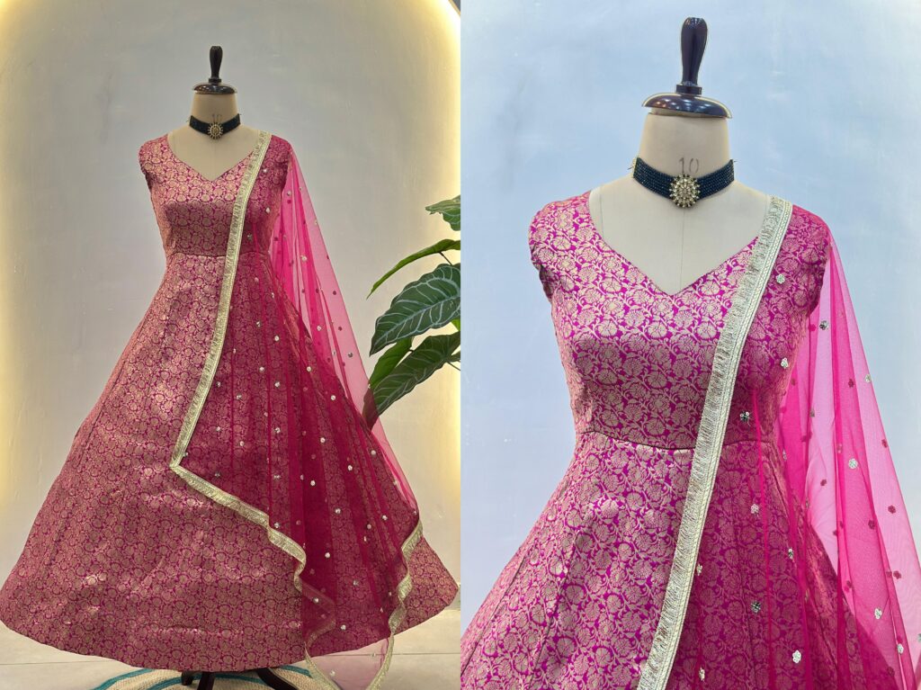 Launching Dv 5165 Banarasi silk meets a modern flare Designer Dress Collection Wholesale 2026