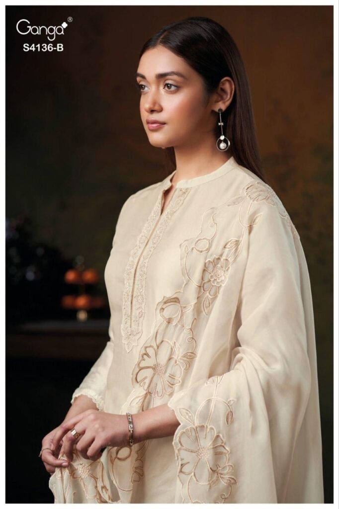 Latest Ganga Iniya 4136 Bemberg Silk With Embroidery Work Salwar Kameez Wholesale 2026