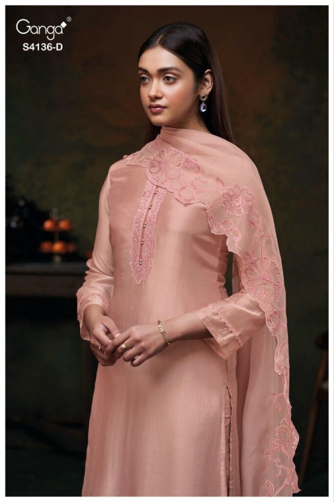 Latest Ganga Iniya 4136 Bemberg Silk With Embroidery Work Salwar Kameez Wholesale 2026