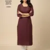 Naisha K 575 Cotton Flex Plain Casual Wear Kurti Collection Wholesale