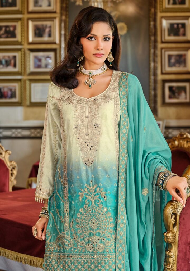 Buy Eba Rangeen Edition Chinon Digital Print With Embroidery Kurti Pant And Dupatta Wholesale 2026