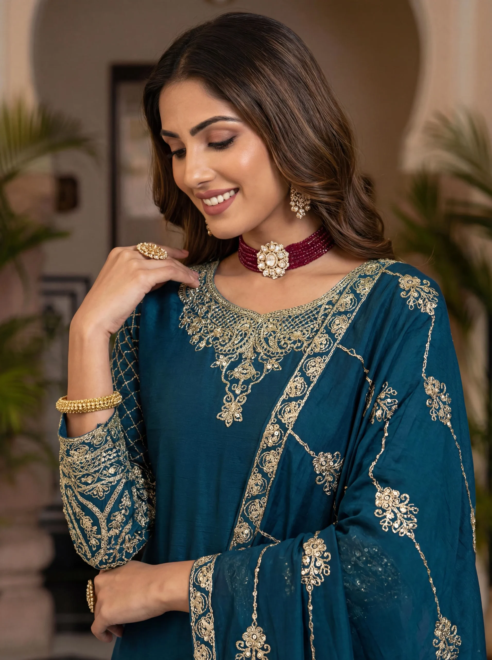Dv 5160 Designer festive style with these stunning embroidered sharara suits Collection Wholesale