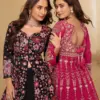 Sayuri Roop Georgette With Embroidery Work Festival Look Top Skirt And Dupatta Wholesale