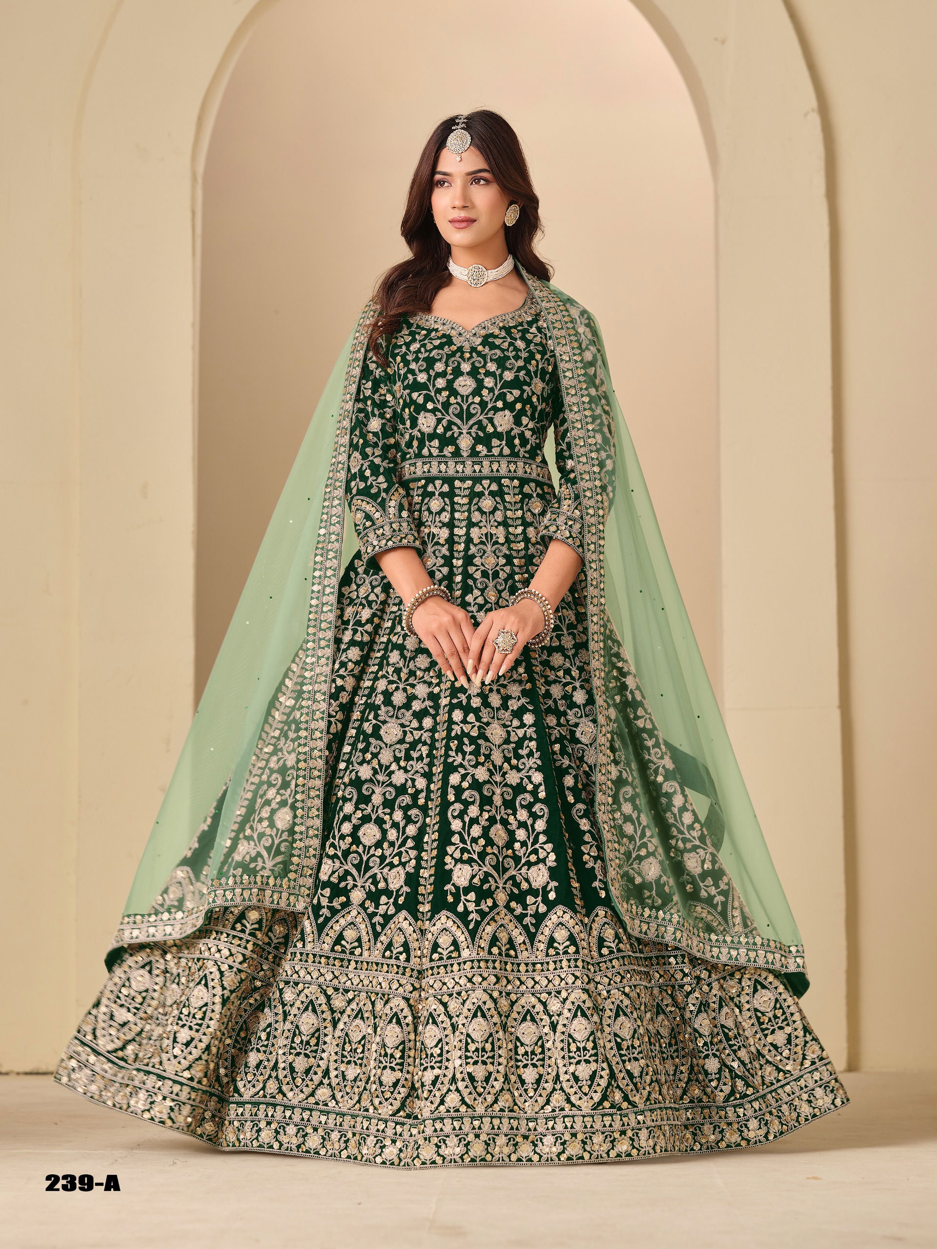 Aanaya Vol 239 Velvet With Designer Work Lehenga Choli Collection Wholesale