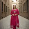 Navya Kurti 200 Party Wear Embroidery Worked Rayon Kurti with Pant and Dupatta Set Wholesale